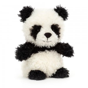 Selva Y Safari Jellycat Little Panda 18cm x 10cm x 8cm Blancas Ecuador | TNEAG5293
