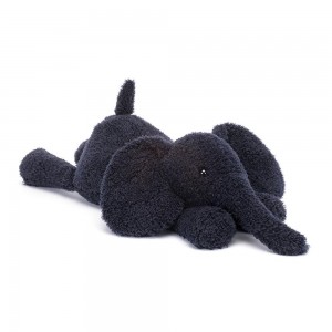 Selva Y Safari Jellycat Splootie Elephant 16cm x 18cm x 42cm Azules Ecuador | IBXNO7483