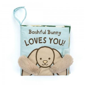 Soft Books Jellycat Bashful Bunny Loves You Book 15cm x 15cm x 5cm Beige Ecuador | HSMWC8617