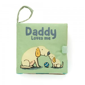 Soft Books Jellycat Daddy Loves Me Book 15cm x 15cm x 5cm Verde Ecuador | KAPCZ8359
