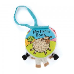 Soft Books Jellycat My Farm Book 11cm x 11cm x 5cm Azules Ecuador | CVZXU7290