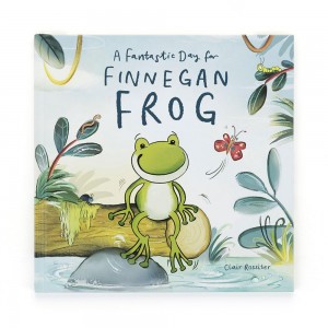Story Books Jellycat A Fantastic Day for Finnegan Frog Book 26cm x 26cm x 1cm Verde Ecuador | OMAIG1378