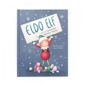 Story Books Jellycat Eldo Elf and the Patchwork Bashful Bunny Book 29cm x 22cm x 1cm Rojas Ecuador | NLMAX6850