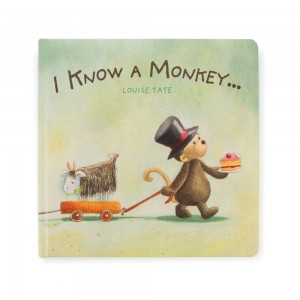 Story Books Jellycat I Know A Monkey Book 23cm x 23cm x 2cm Verde Ecuador | UBYAP1983