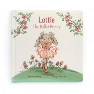 Story Books Jellycat Lottie The Ballet Bunny Book 19cm x 19cm x 2cm Rosas Ecuador | UHBDG0975