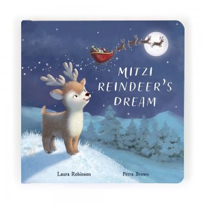 Story Books Jellycat Mitzi Reindeer's Dream Book 21cm x 21cm x 2cm Azules Ecuador | GHQJY8394