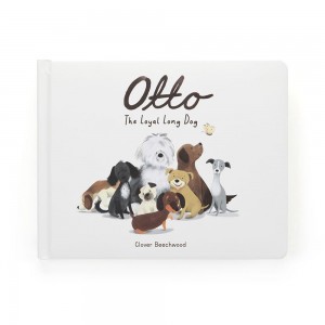 Story Books Jellycat Otto the Loyal Long Dog Book 18cm x 23cm x 2cm Blancas Ecuador | NMVCO8764