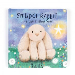 Story Books Jellycat Smudge Rabbit and the Falling Star Book 23cm x 23cm x 2cm Beige Ecuador | KYHED5362