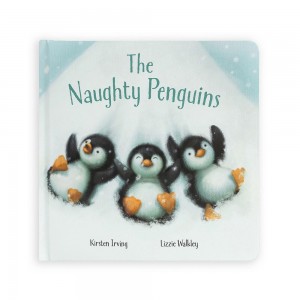 Story Books Jellycat The Naughty Penguins Book 21cm x 21cm x 2cm Blancas Ecuador | YJVWH3764