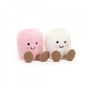 Valentine's Day Jellycat Amuseables and White Marshmallows 9cm x 15cm x 5cm Rosas Ecuador | MRVOJ8467