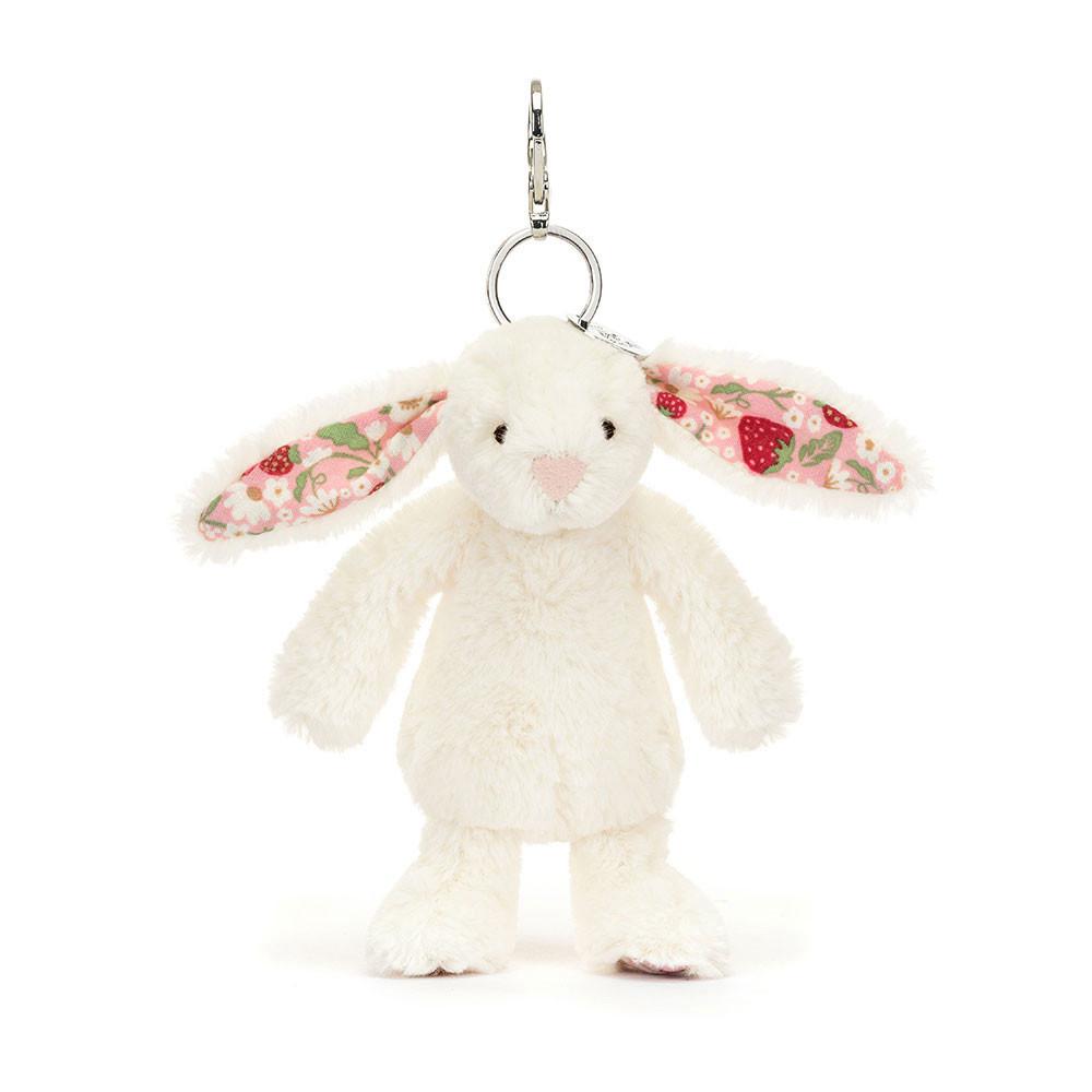 Amuletos Para Bolsos Jellycat Blossom Cream Bunny \'Berry\' 17cm x 4cm x 3cm Blancas  Ecuador |  WZIAF1504