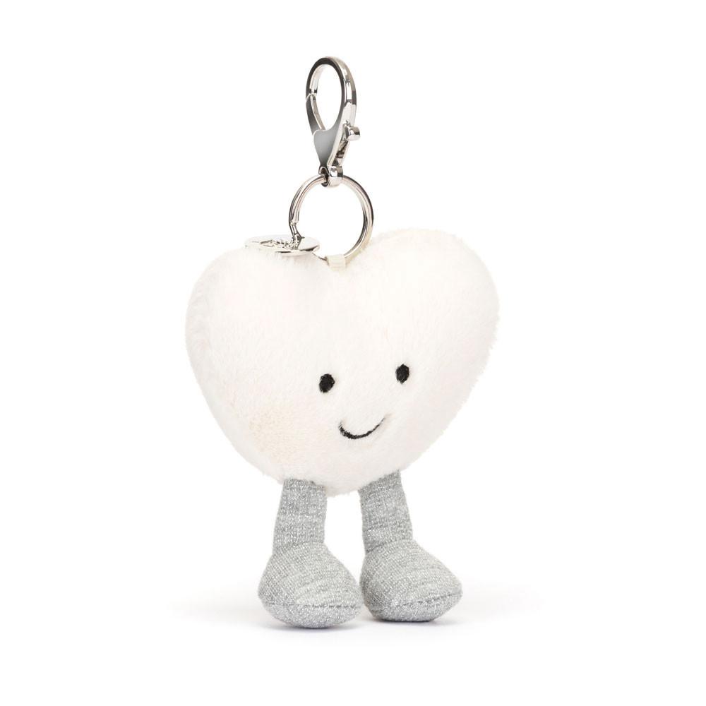 Amuletos Para Bolsos Jellycat Cream Heart 13cm x 9cm x 3cm Blancas  Ecuador |  KEJCH6321
