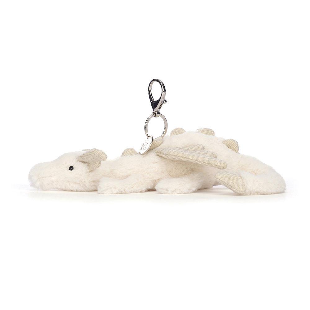 Amuletos Para Bolsos Jellycat Snow Dragon 12cm x 8cm x 22cm Blancas  Ecuador |  SNXBO8102