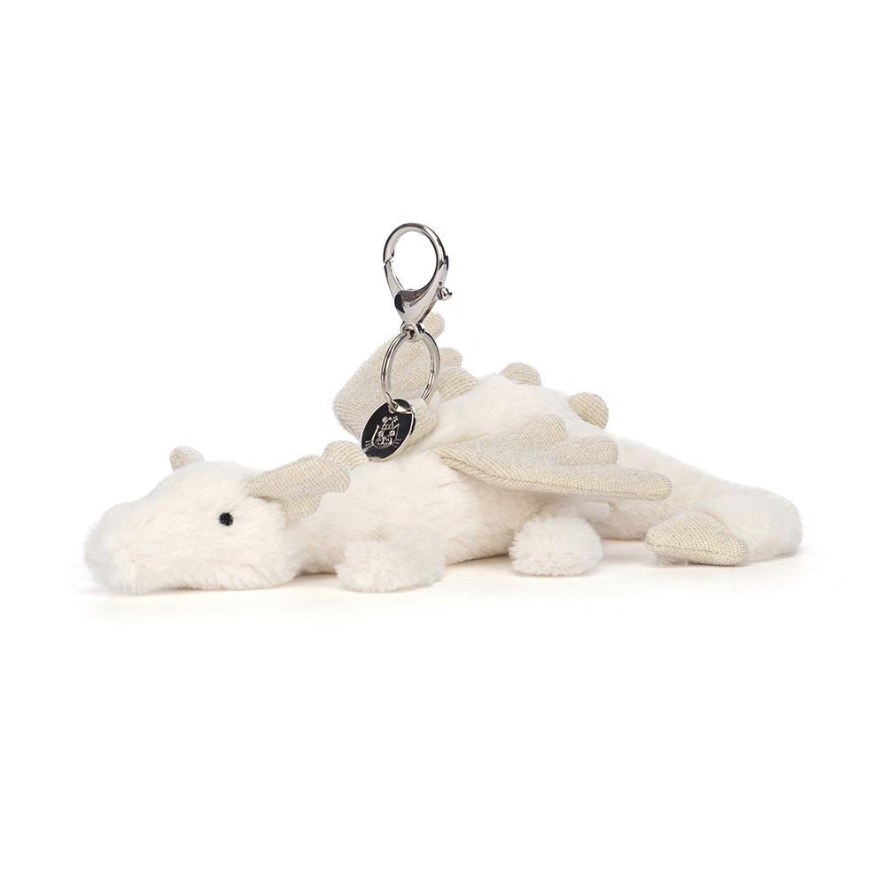 Amuletos Para Bolsos Jellycat Snow Dragon 12cm x 8cm x 22cm Blancas  Ecuador |  SNXBO8102