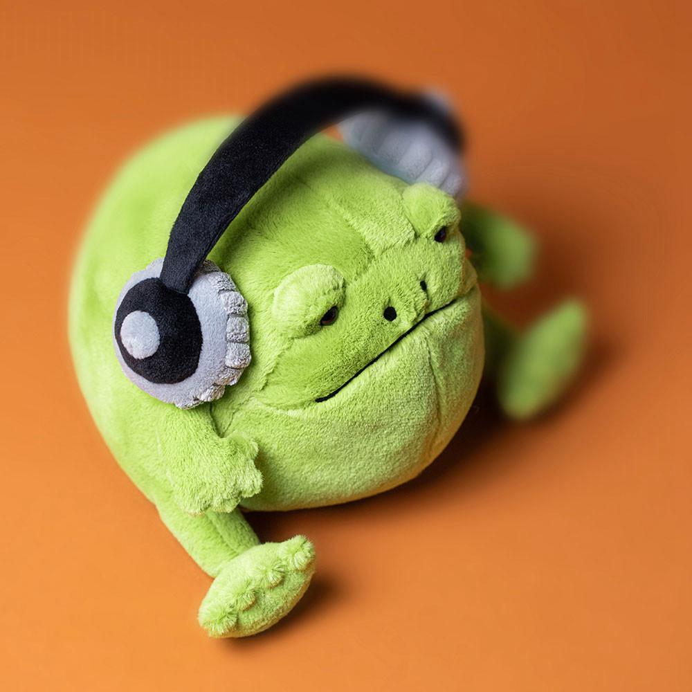 Anfibios Y Reptiles Jellycat Ricky Rain Frog Headphones 15cm x 16cm x 18cm Verde  Ecuador |  LNJZP7346