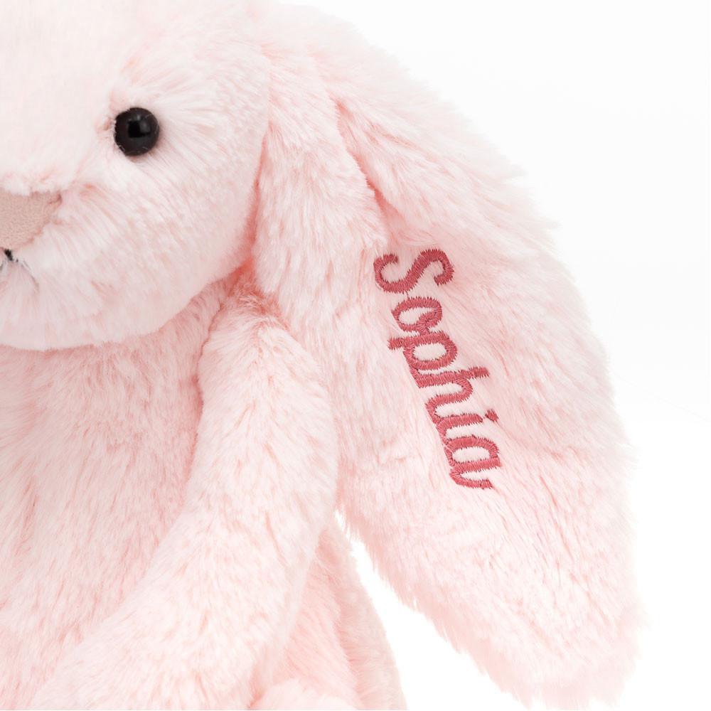 Boda Y Aniversario Jellycat Personalised Bashful Bunny Medium 51cm x 21cm x 12cm Rosas  Ecuador |  CBSPU1364