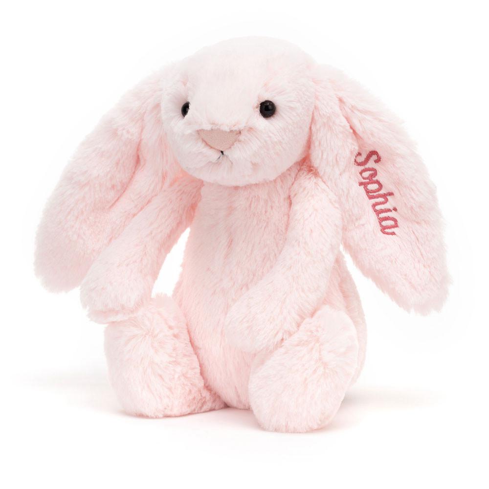 Boda Y Aniversario Jellycat Personalised Bashful Bunny Medium 51cm x 21cm x 12cm Rosas  Ecuador |  CBSPU1364