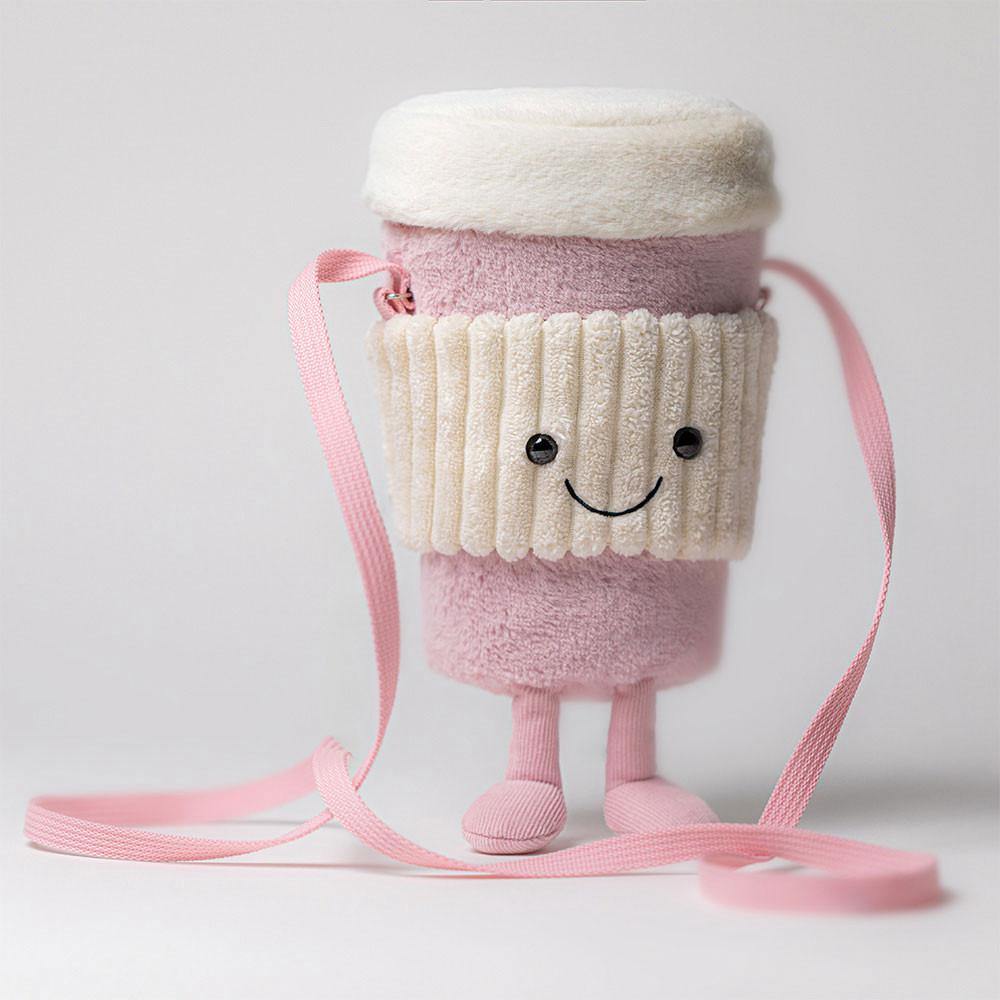 Bolsas Jellycat Coffee-To-Go 20cm x 9cm x 9cm Rosas  Ecuador |  CPYLJ3981