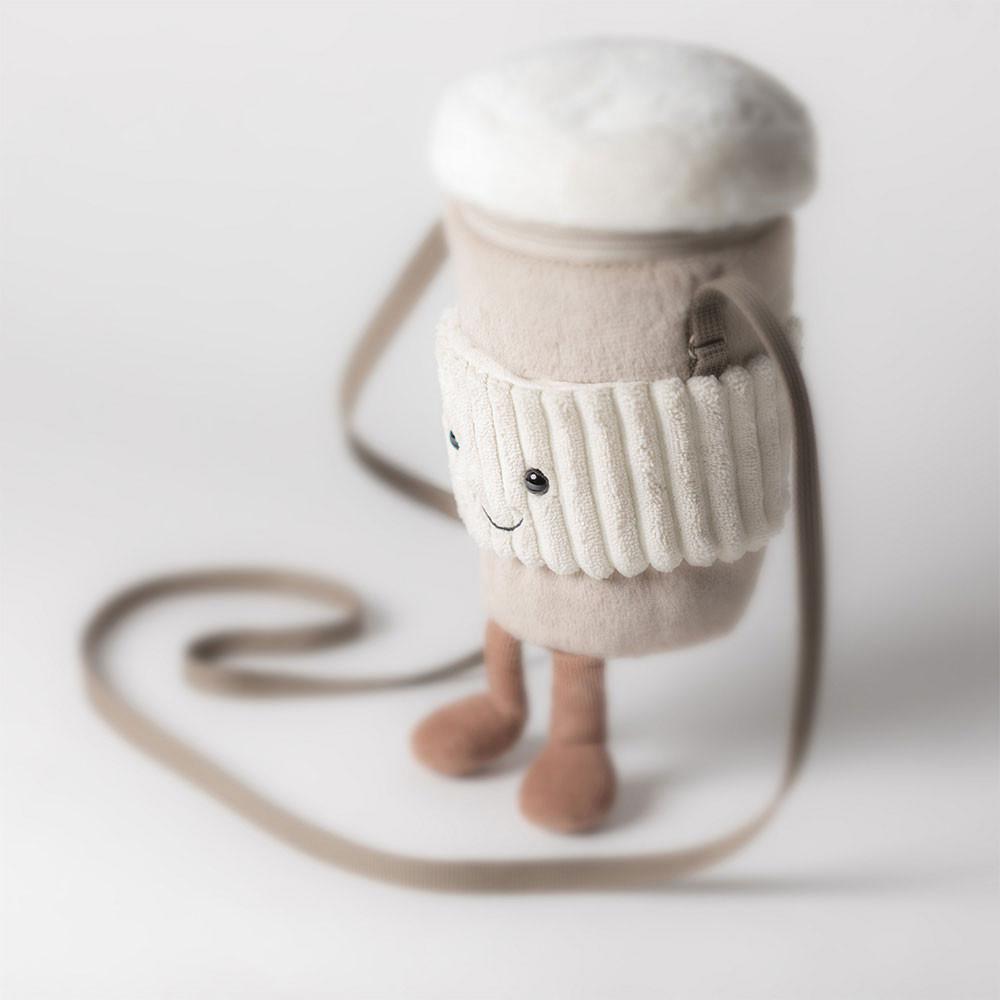 Bolsas Jellycat Coffee-To-Go 20cm x 9cm x 9cm Beige  Ecuador |  EFLCR8751