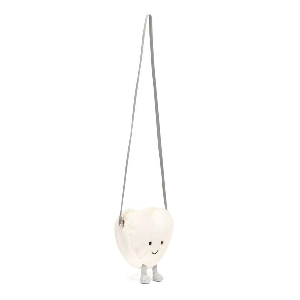 Bolsas Jellycat Cream Heart 17cm x 18cm x 5cm Blancas  Ecuador |  NFXUS7208