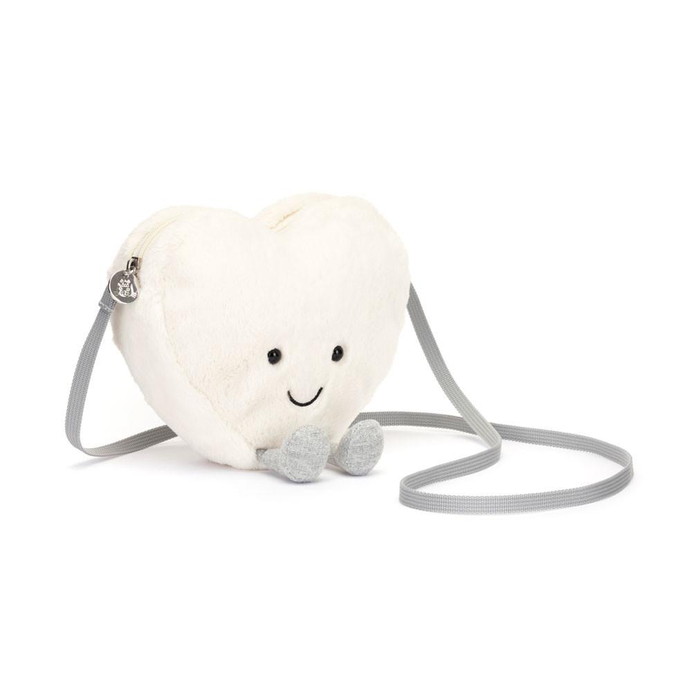 Bolsas Jellycat Cream Heart 17cm x 18cm x 5cm Blancas  Ecuador |  NFXUS7208