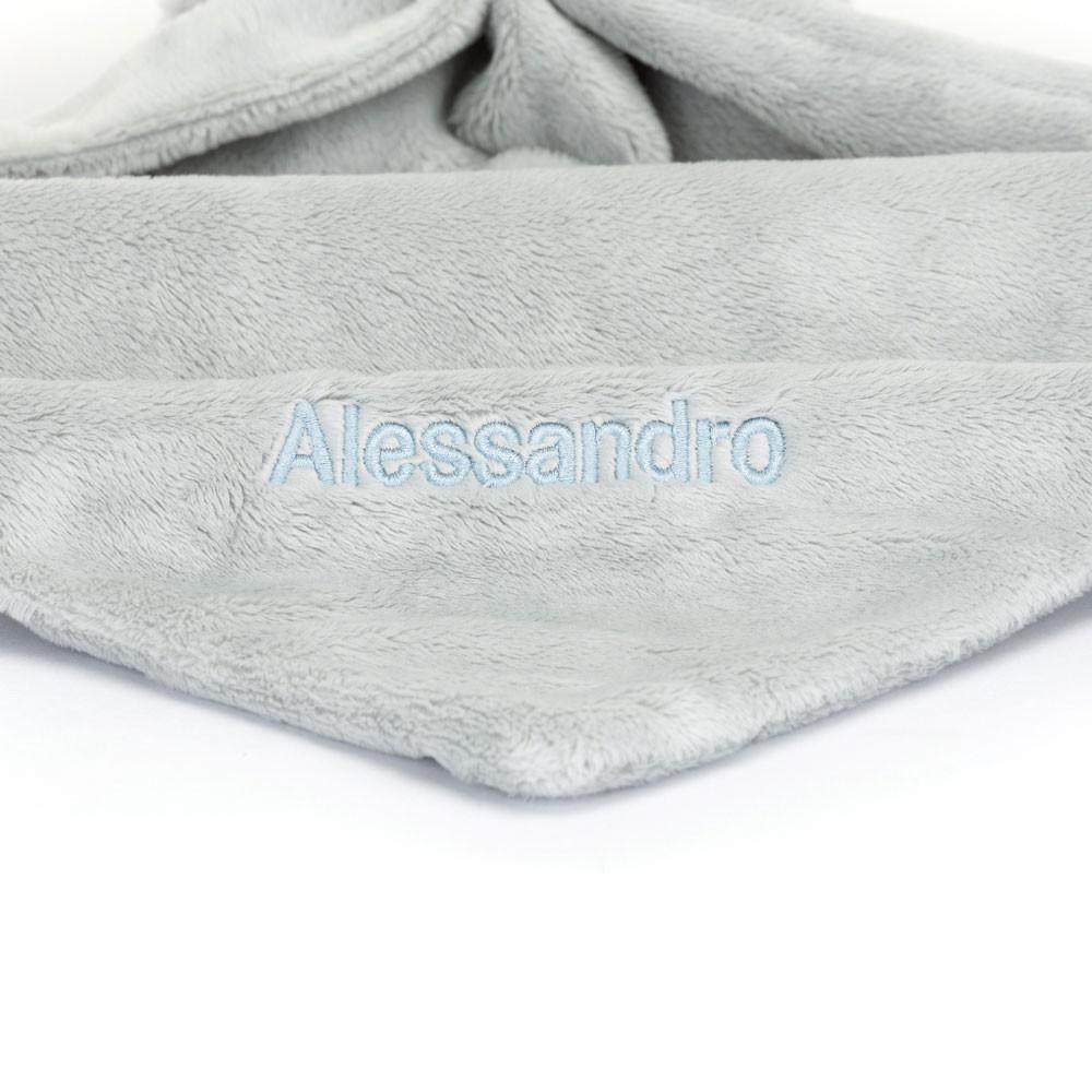 Chupete De Conejo Jellycat Personalised Bashful Silver Bunny Soother 15cm x 34cm x 34cm Gris  Ecuador |  YWDHA1702