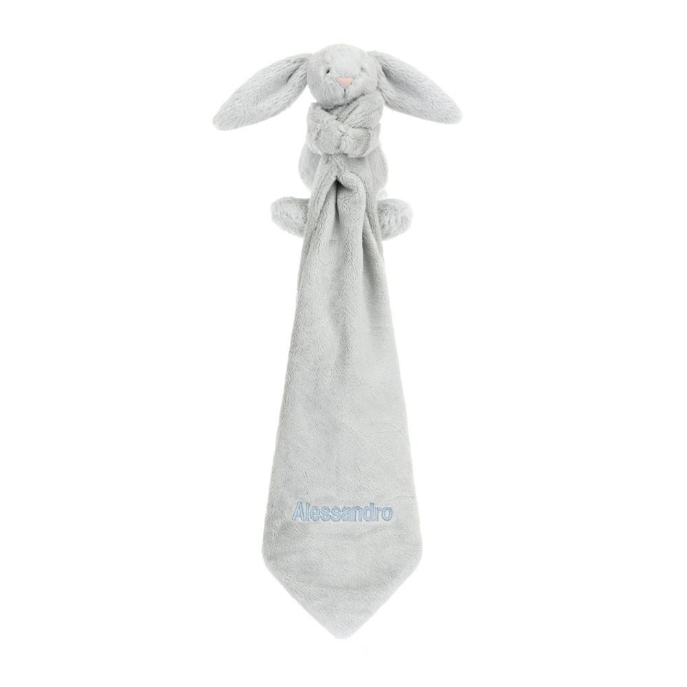 Chupete De Conejo Jellycat Personalised Bashful Silver Bunny Soother 15cm x 34cm x 34cm Gris  Ecuador |  YWDHA1702