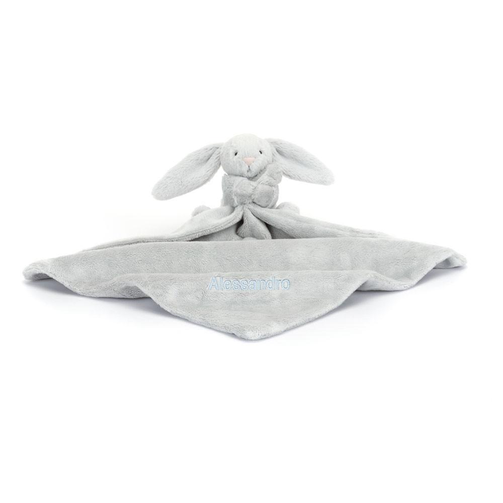 Chupete De Conejo Jellycat Personalised Bashful Silver Bunny Soother 15cm x 34cm x 34cm Gris  Ecuador |  YWDHA1702
