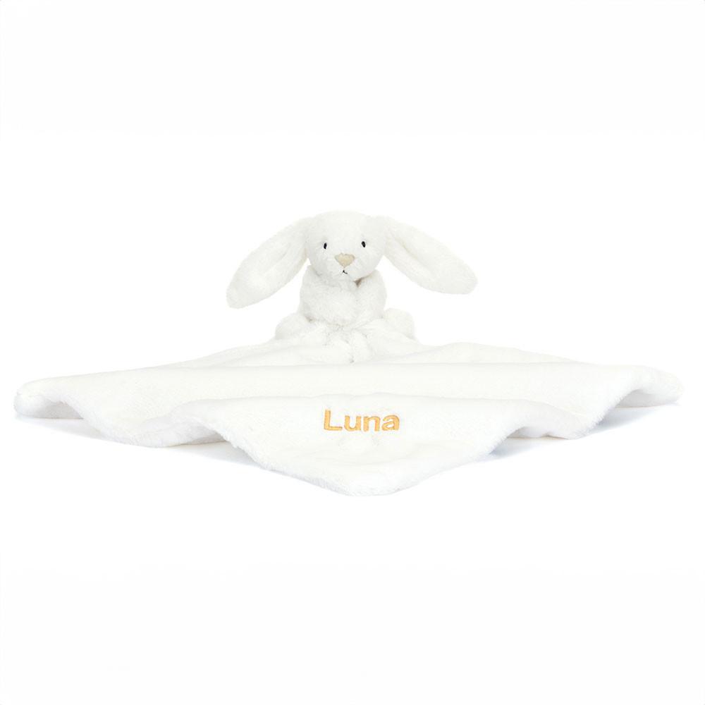 Chupete De Conejo Jellycat Personalised Bashful Luxe Bunny Luna Soother 15cm x 34cm x 34cm Blancas  Ecuador |  RKBEW3865
