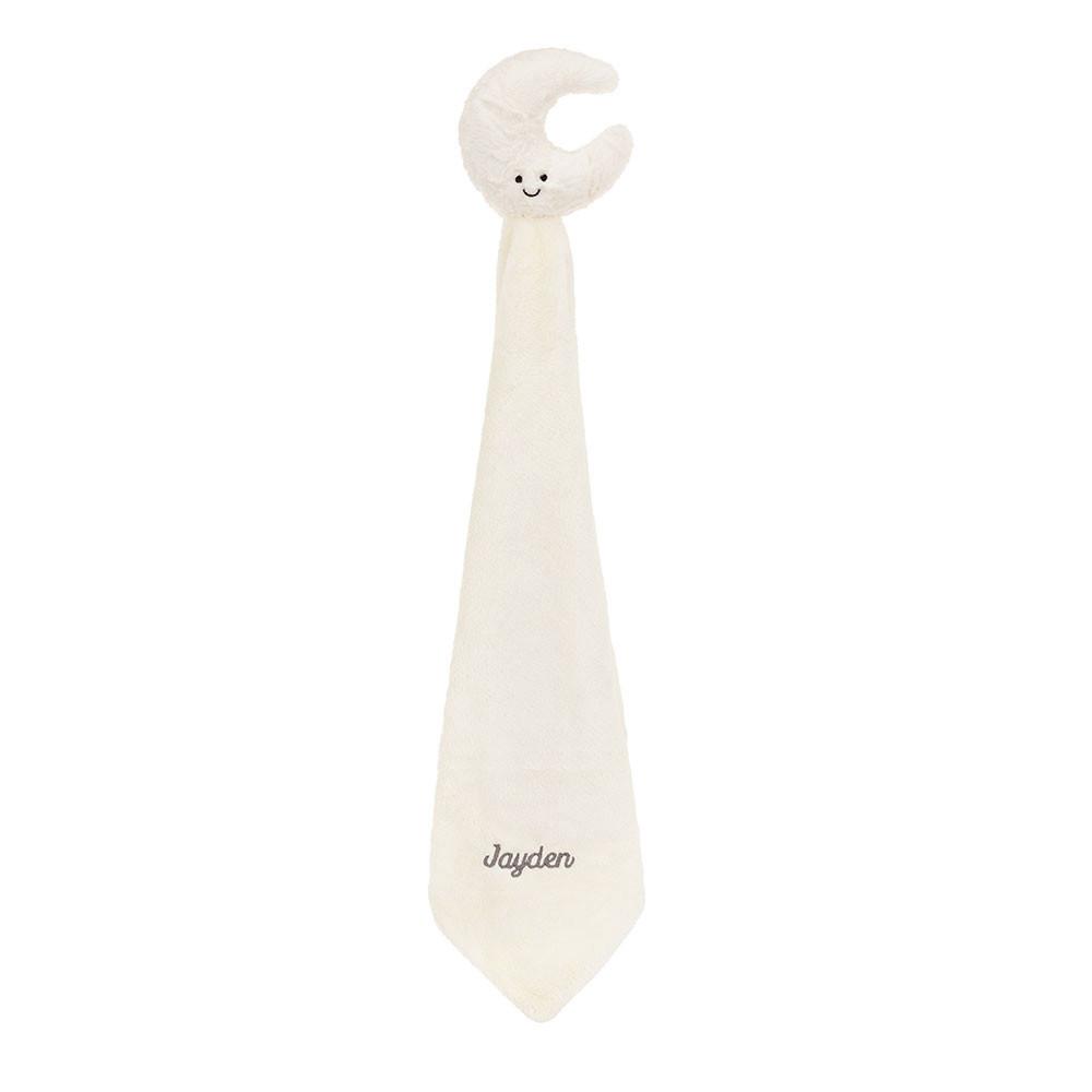 Chupetes Y Mantas Jellycat Personalised Moon Soother 10cm x 34cm x 34cm Blancas  Ecuador |  PRATO3812