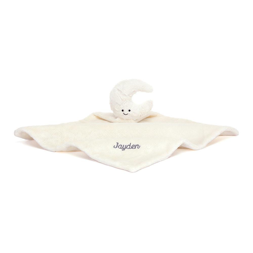 Chupetes Y Mantas Jellycat Personalised Moon Soother 10cm x 34cm x 34cm Blancas  Ecuador |  PRATO3812
