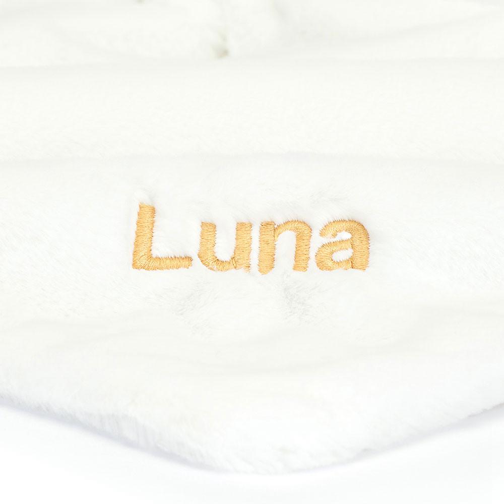 Chupetes Y Mantas Jellycat Personalised Bashful Luxe Bunny Luna Soother 15cm x 34cm x 34cm Blancas  Ecuador |  RDQFN4789
