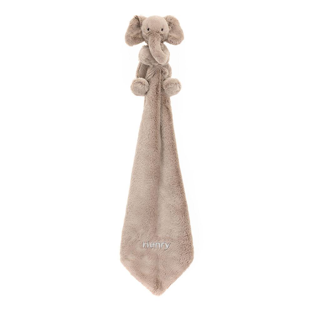 Chupetes Y Mantas Jellycat Personalised Smudge Elephant Soother 15cm x 34cm x 34cm Gris  Ecuador |  RLZPT4356
