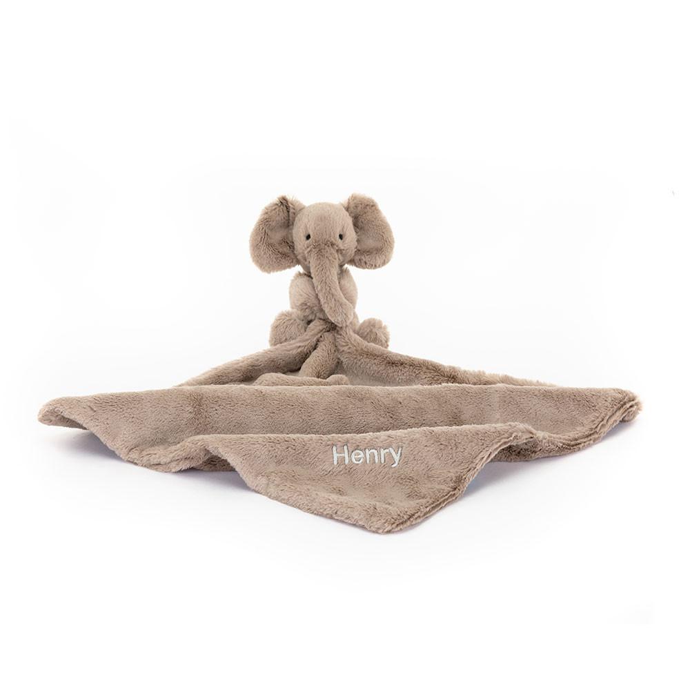 Chupetes Y Mantas Jellycat Personalised Smudge Elephant Soother 15cm x 34cm x 34cm Gris  Ecuador |  RLZPT4356