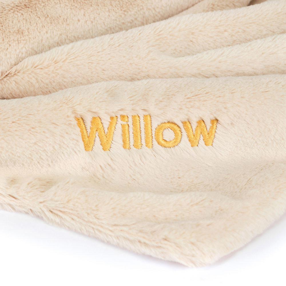 Chupetes Y Mantas Jellycat Personalised Bashful Luxe Bunny Willow Blankie 56cm x 70cm x 9cm Beige  Ecuador |  UFHBI3849
