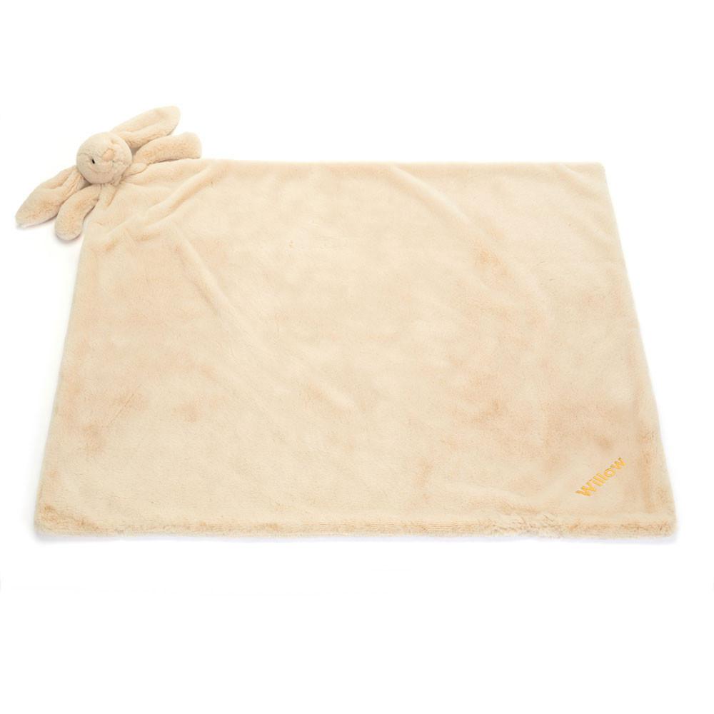Chupetes Y Mantas Jellycat Personalised Bashful Luxe Bunny Willow Blankie 56cm x 70cm x 9cm Beige  Ecuador |  UFHBI3849
