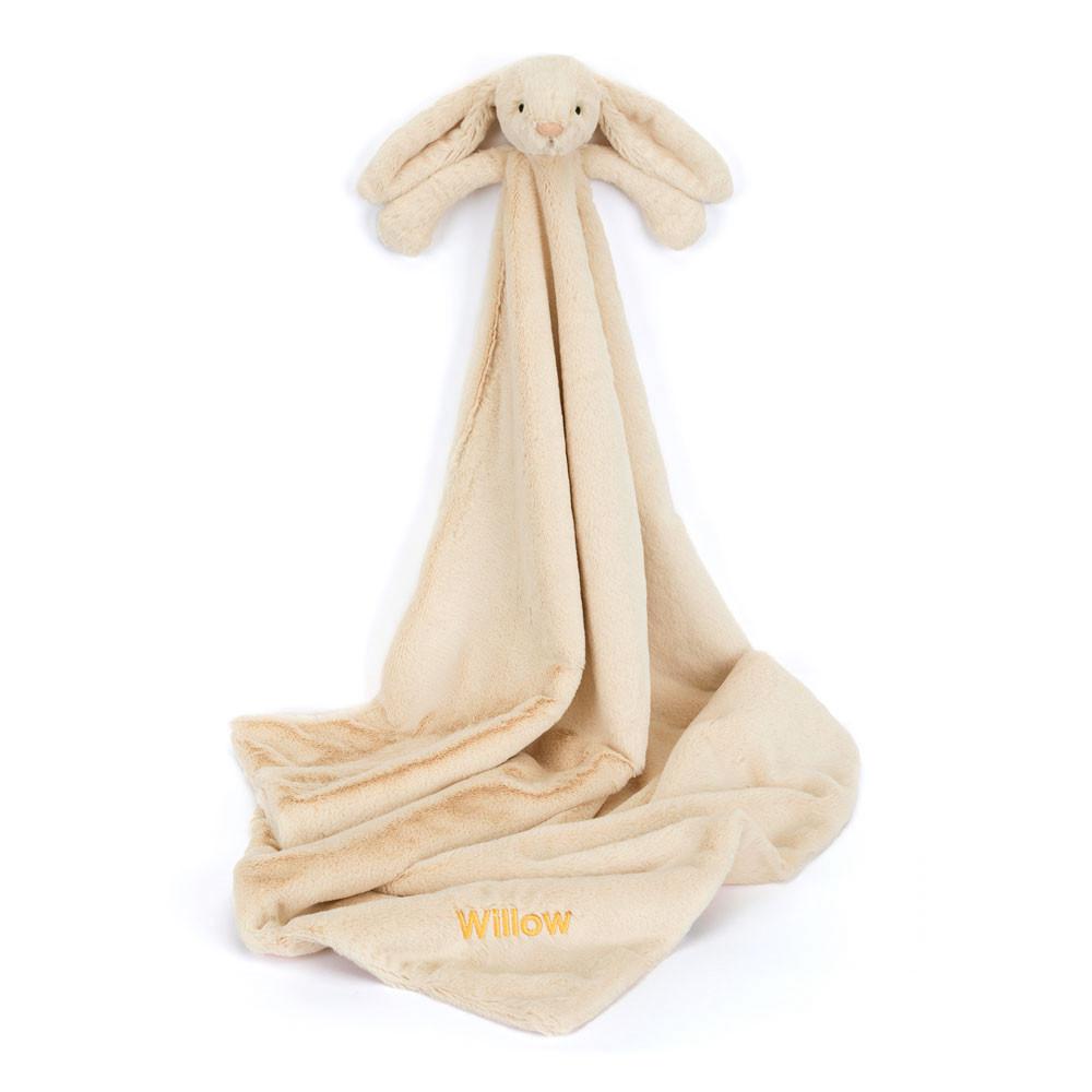 Chupetes Y Mantas Jellycat Personalised Bashful Luxe Bunny Willow Blankie 56cm x 70cm x 9cm Beige  Ecuador |  UFHBI3849