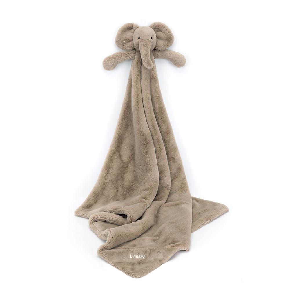 Chupetes Y Mantas Jellycat Personalised Smudge Elephant Blankie 56cm x 70cm x 9cm Gris  Ecuador |  YNGIK2615