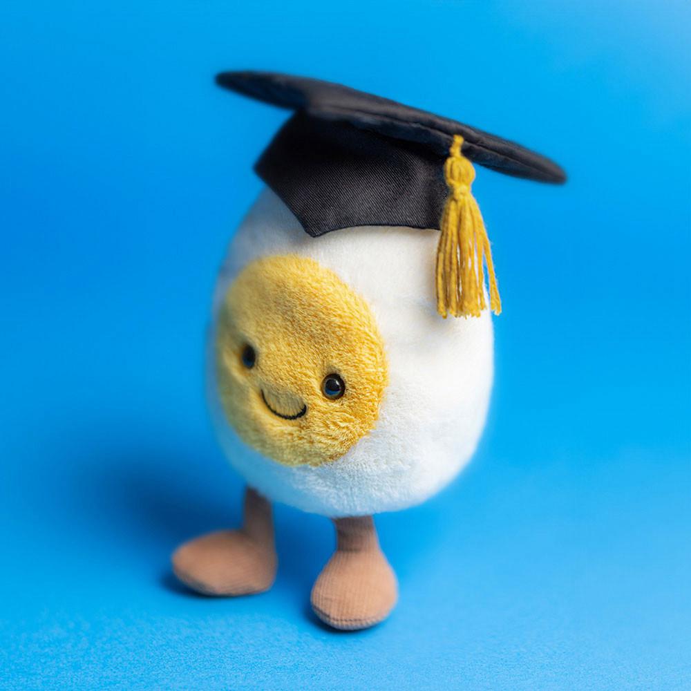 Comida Y Bebida Jellycat Amuseables Boiled Egg Graduation 14cm x 9cm x 4cm Blancas  Ecuador |  BGWNS0637