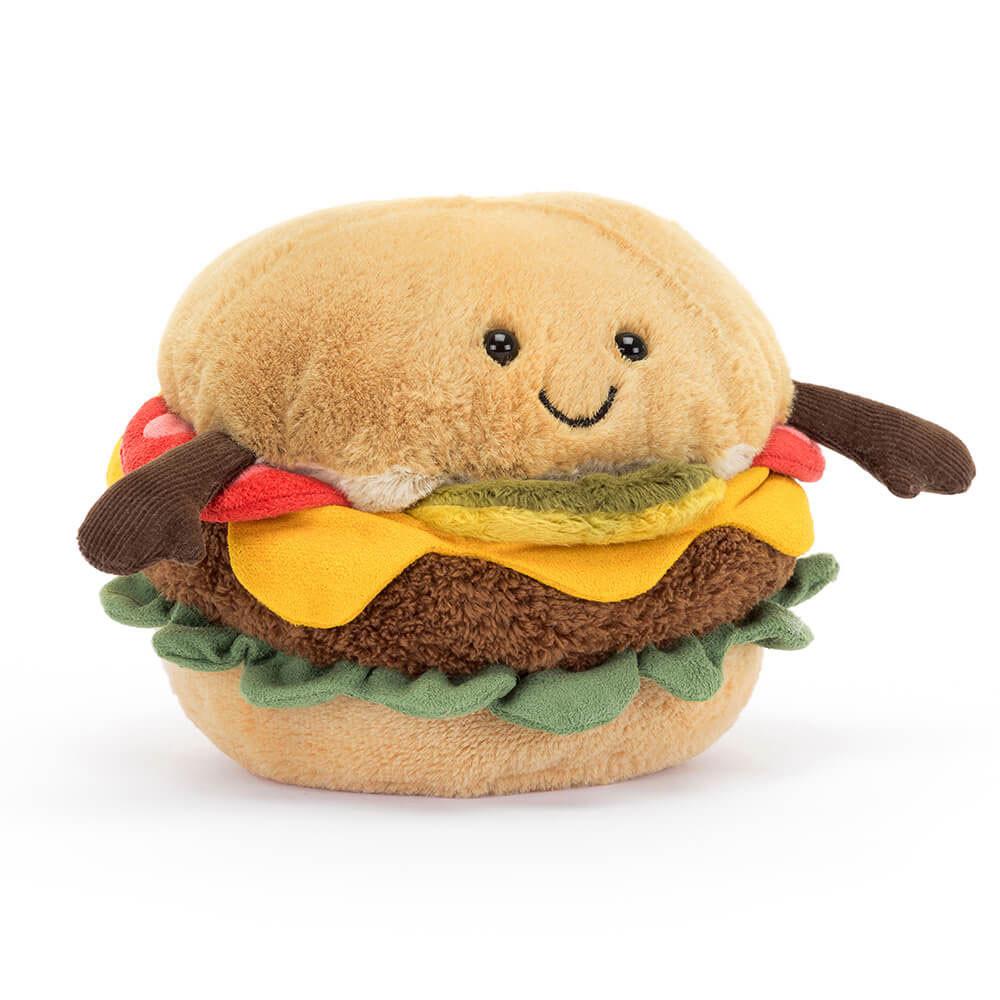 Comida Y Bebida Jellycat Amuseables Burger 12cm x 12cm x 11cm Marrones  Ecuador |  XULFZ9615