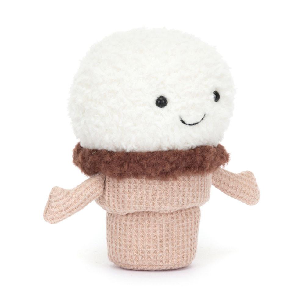 Comida Y Bebida Jellycat Amuseables Ice Cream Cone 14cm x 9cm x 5cm Blancas  Ecuador |  NOSIX0491