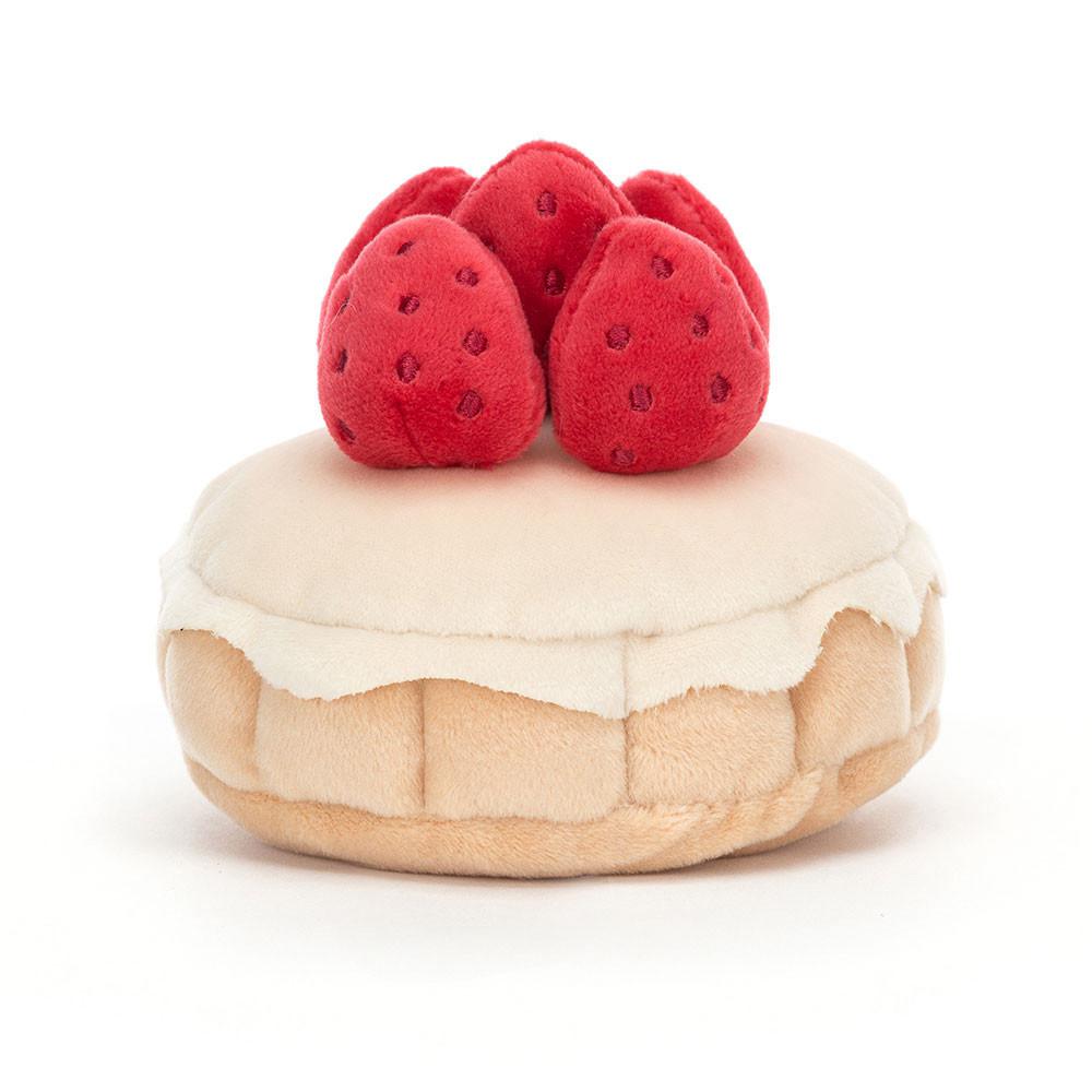 Comida Y Bebida Jellycat Amuseables Pretty Patisserie Tarte Aux Fraises 7cm x 10cm x 10cm Beige  Ecuador |  OLZRG6712