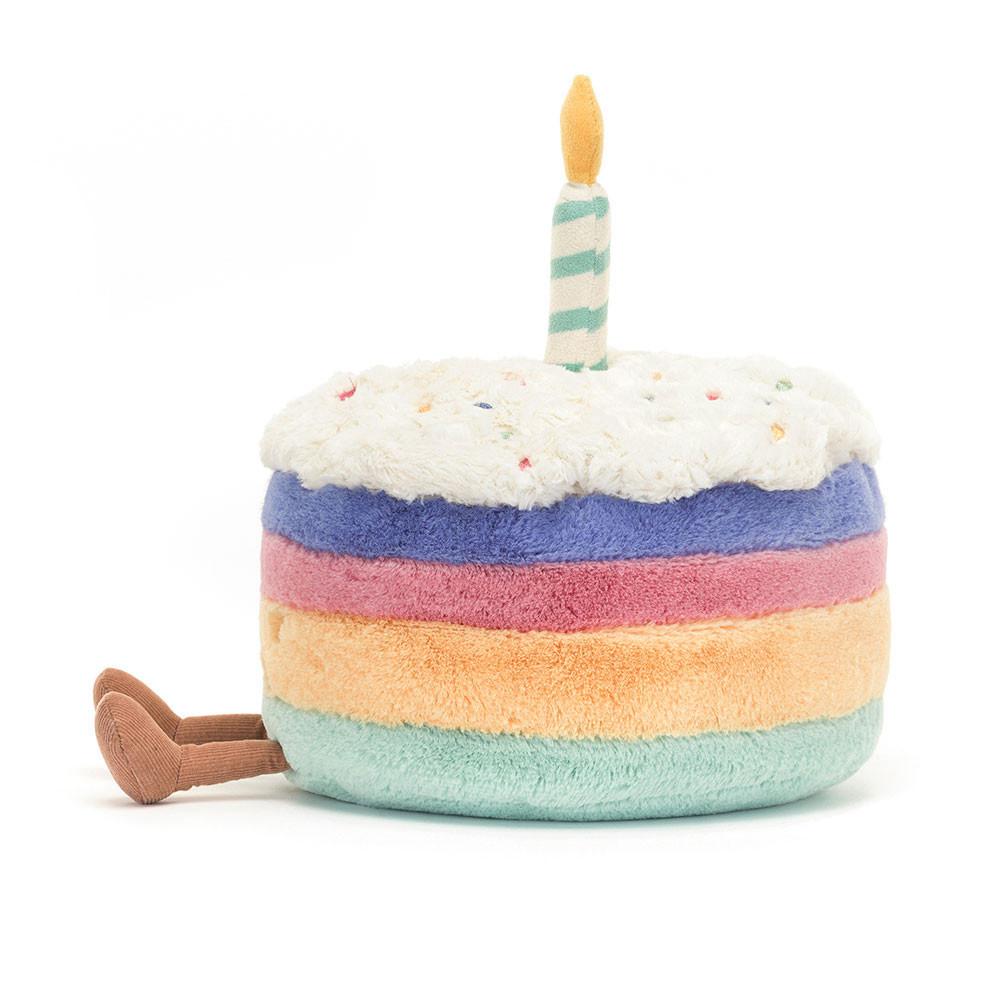 Comida Y Bebida Jellycat Amuseables Rainbow Birthday Cake 26cm x 21cm x 21cm Azules  Ecuador |  NXHRK8476