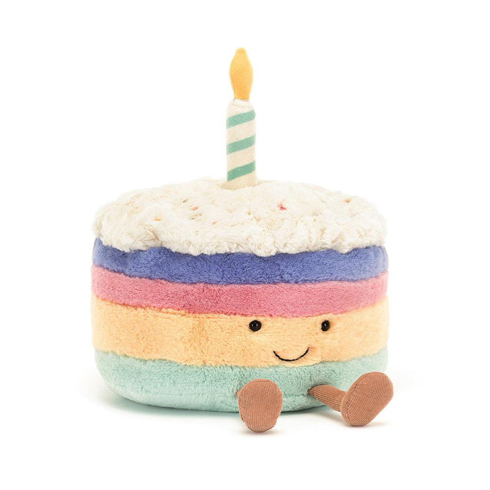 Comida Y Bebida Jellycat Amuseables Rainbow Birthday Cake 26cm x 21cm x 21cm Azules  Ecuador |  NXHRK8476