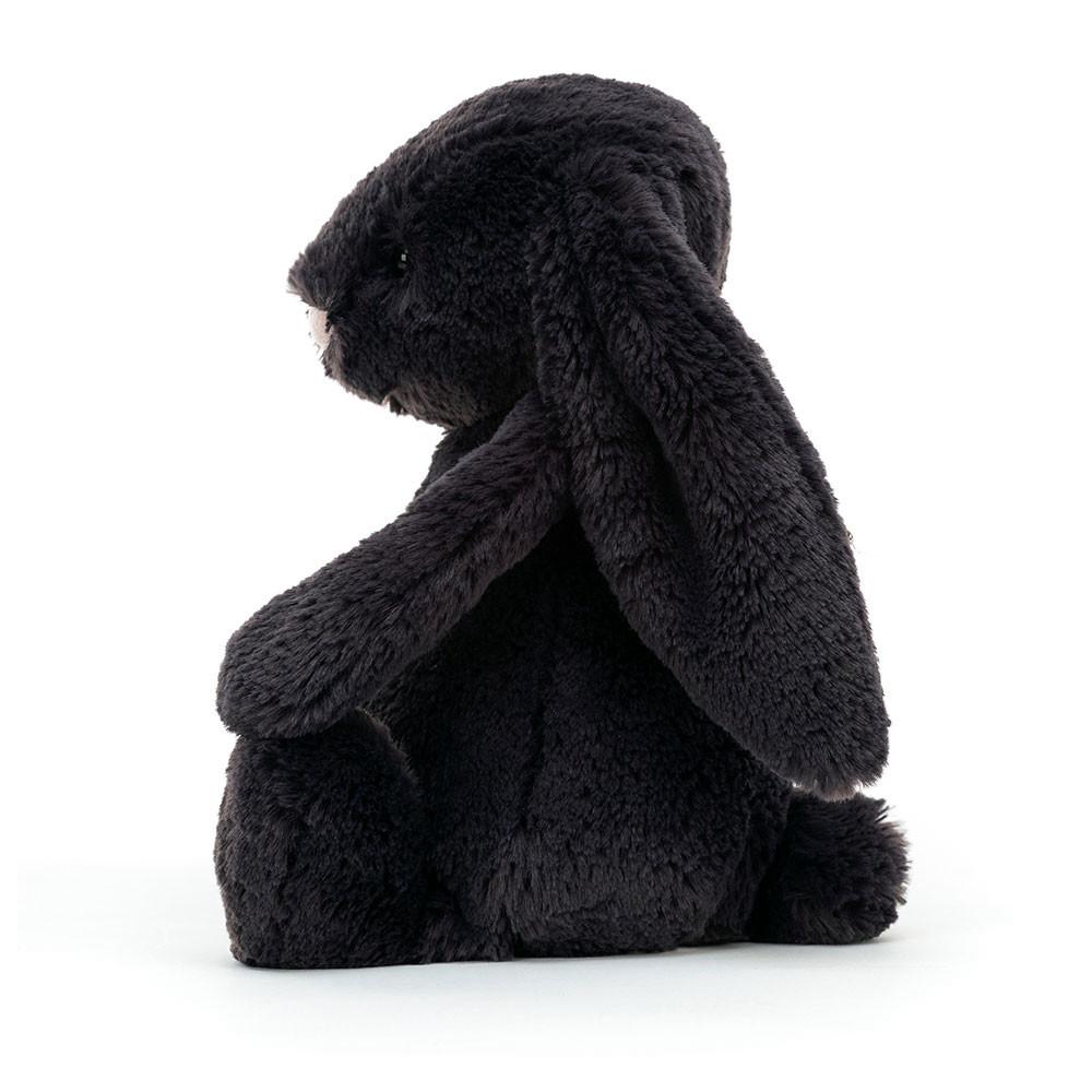 Conejo Jellycat Bashful Inky Bunny 31cm x 12cm x 9cm Negras  Ecuador |  LVGTB5843