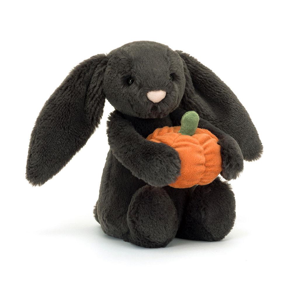 Conejo Jellycat Bashful Pumpkin Bunny 31cm x 12cm x 9cm Negras  Ecuador |  KEPDN8546
