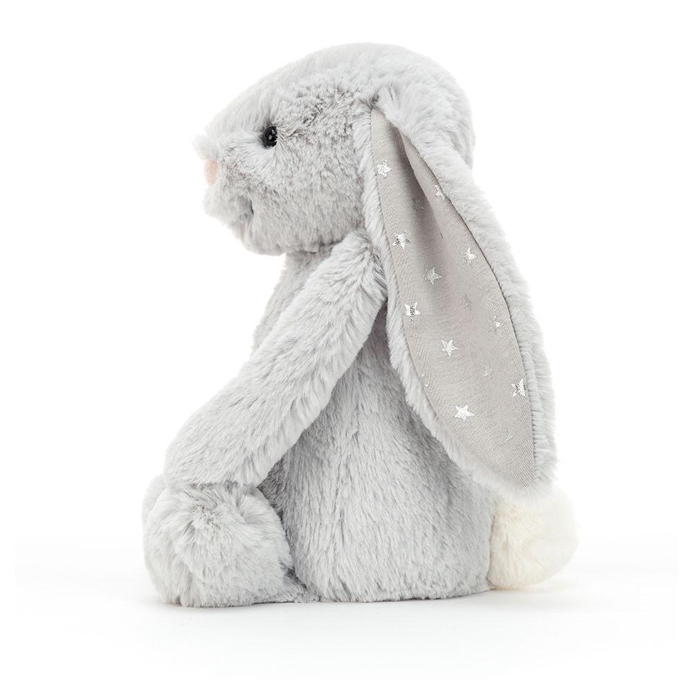 Conejo Jellycat Bashful Shimmer Bunny 31cm x 12cm x 9cm Gris  Ecuador |  ZULSD5629