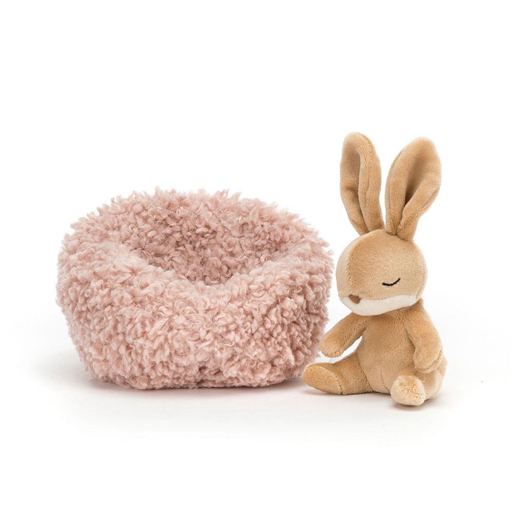Conejo Jellycat Hibernating Bunny 9cm x 13cm x 13cm Beige  Ecuador |  FSPYQ2106