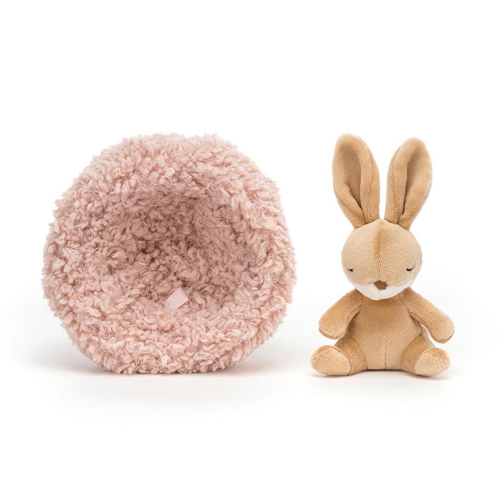 Conejo Jellycat Hibernating Bunny 9cm x 13cm x 13cm Beige  Ecuador |  FSPYQ2106