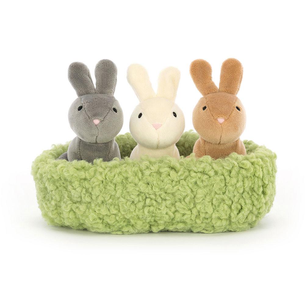 Conejo Jellycat Nesting Bunnies 11cm x 13cm x 13cm Marrones  Ecuador |  JIWRF8796